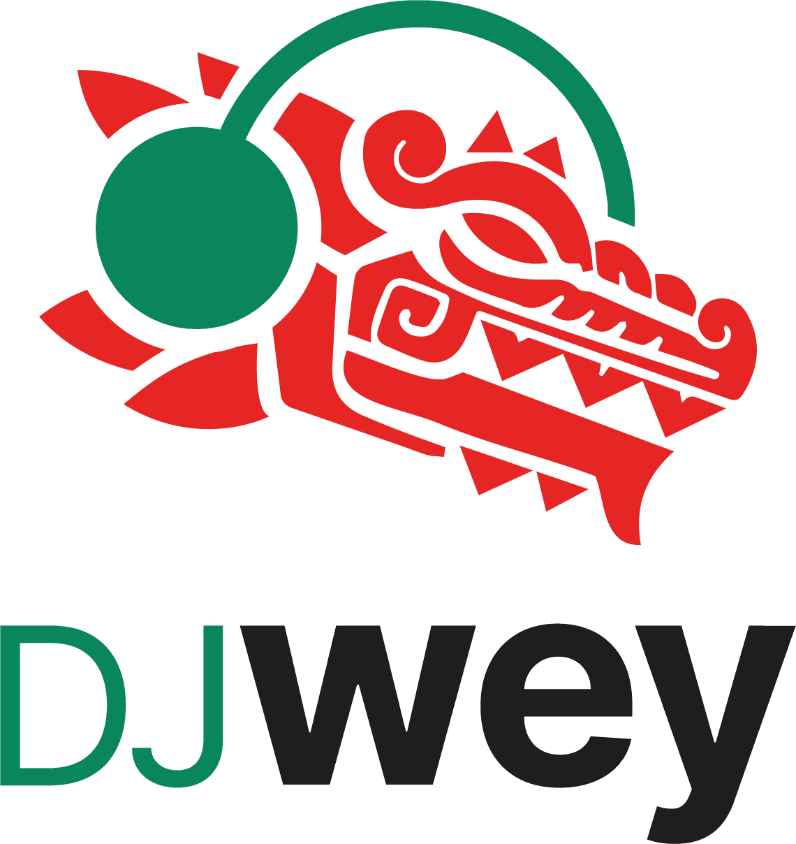 Logotipo DJ Wey con texto